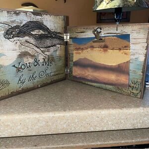 You and me, by the sea picture frame Primitives by Kathy Phillips